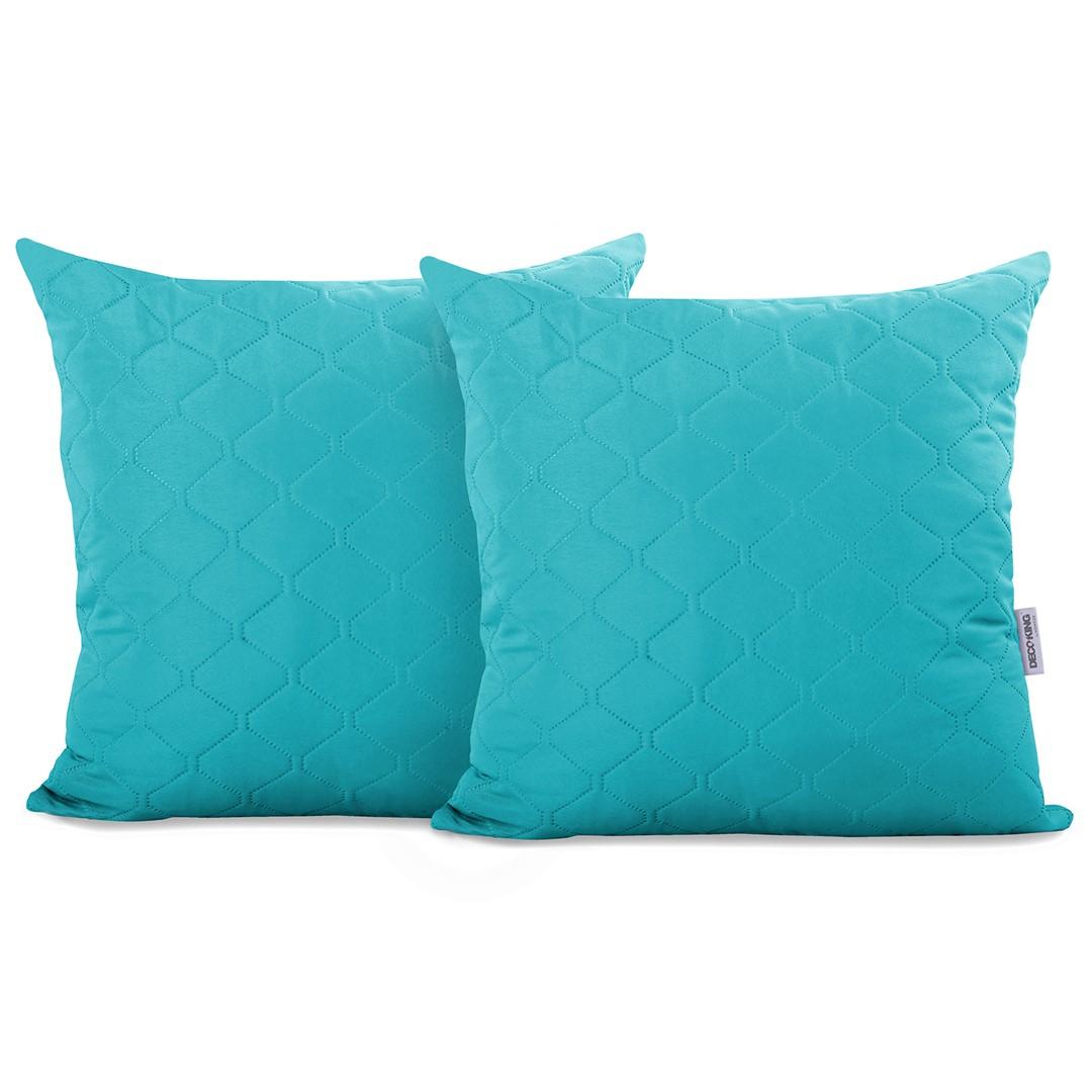 Pudebetræk 40×40 - DecoKing AXEL, lys havfarve billede