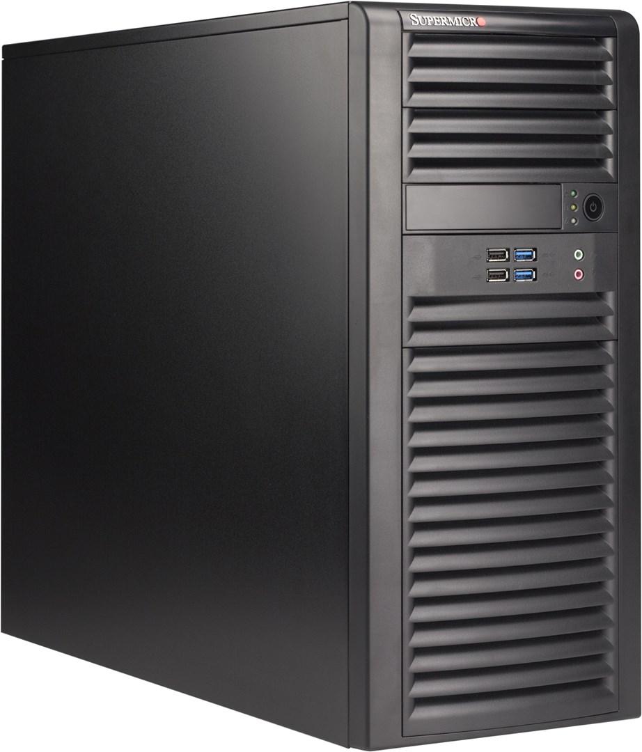 PC kabinet Supermicro CSE-732D4-668B Midi Tower - sort, 668 W billede