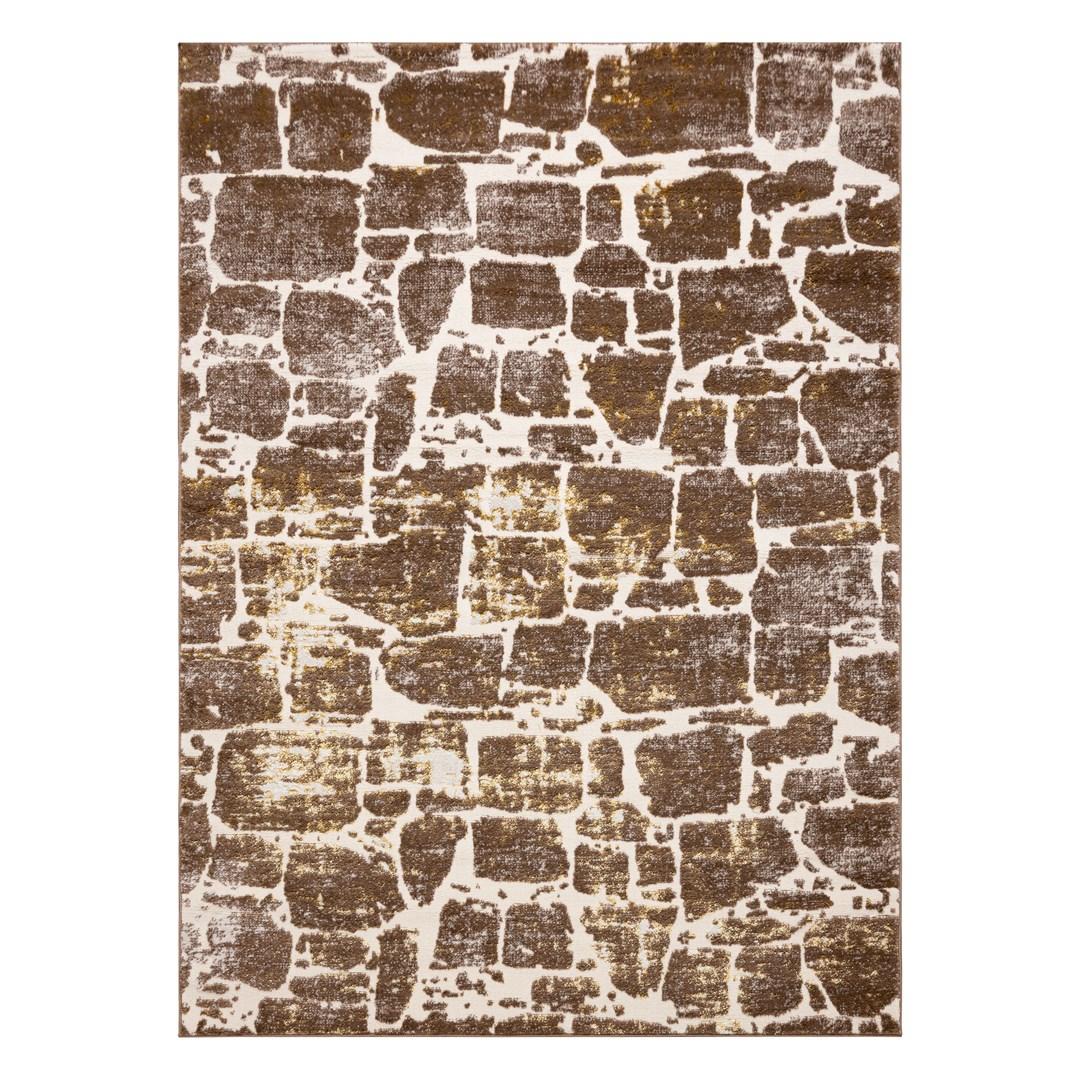 Gulvtæppe Hakano Trex Brick 140×190 cm - beige/brun billede
