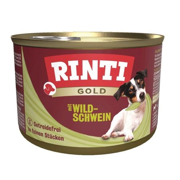 Hundefoder vådfoder RINTI Gold vildsvin - 185 g billede