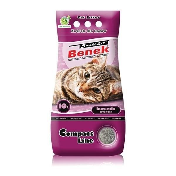 Kattegrus klumpende - Super Benek Compact Lavendel 10 l billede