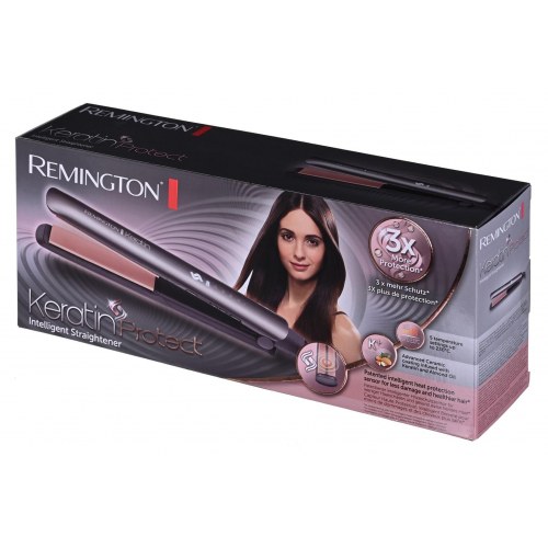 Glattejern Remington S8598 Keratin Protect, grå/sort – 3 m ledning