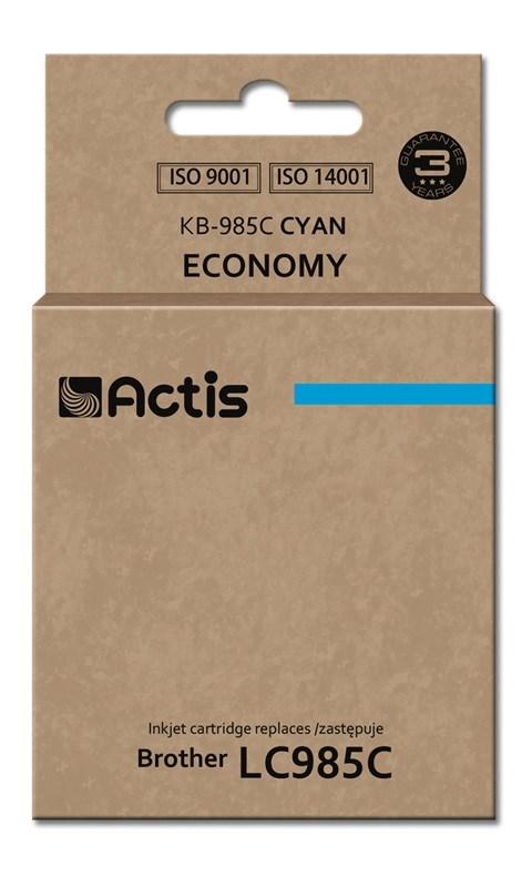 Blækpatron til Brother – Actis KB-985C, cyan, standard, 19,5 ml billede