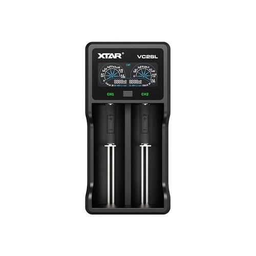 Batterioplader XTAR VC2SL - Li-ion/NiMH/NiCd, 2 slot, USB billede