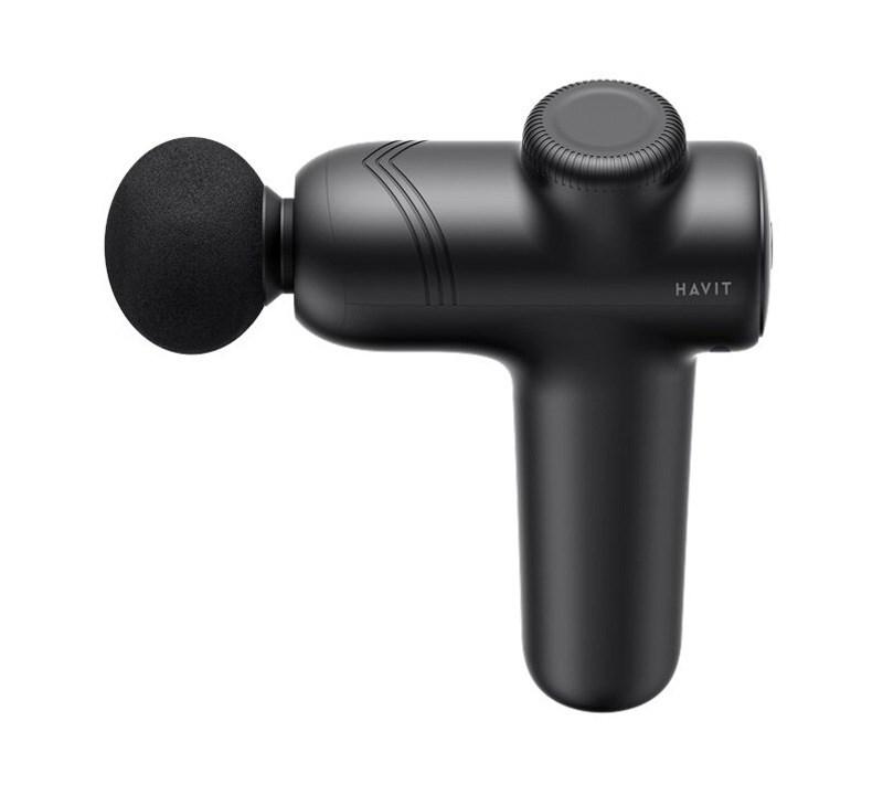 Massagepistol Havit MG1508 – håndholdt muskelmassager, sort billede