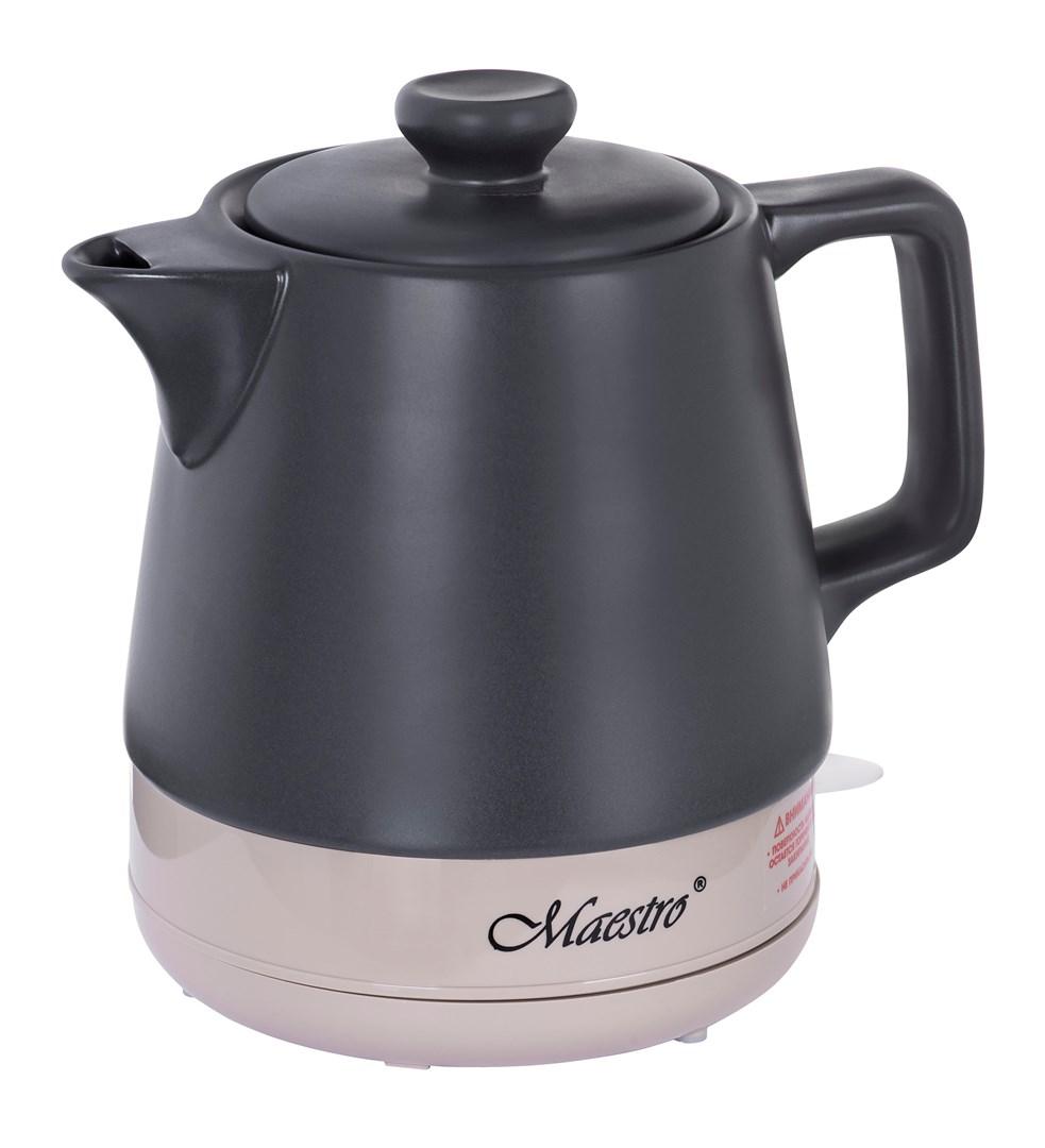 Elkedel 1,0 l - Maestro MR-071, sort keramik billede