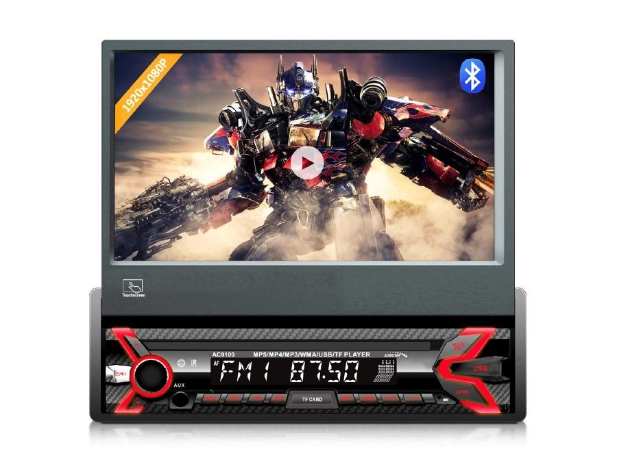 Bilstereo med skærm AUDIOCORE AC9100 – sort/rød billede