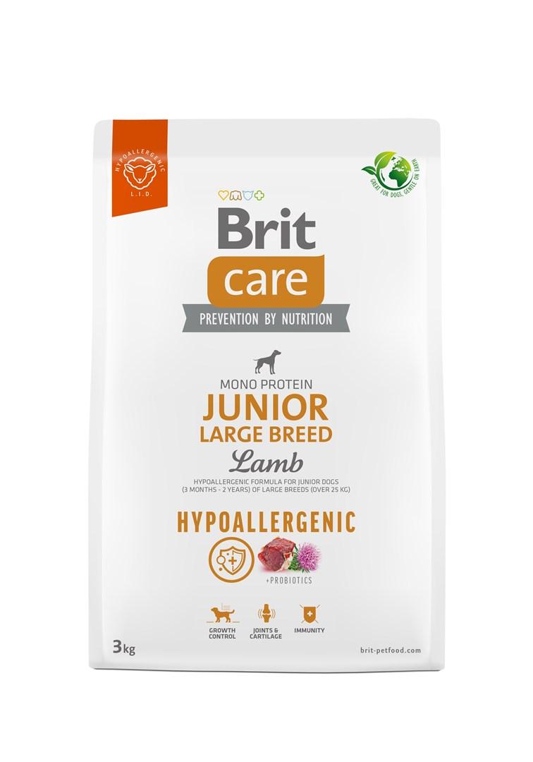 Hundefoder tør - Brit Care Hypoallergenic Junior Large Breed Lamb 3 kg billede