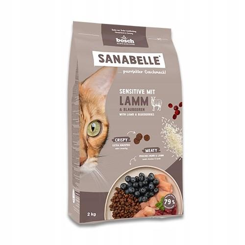 Kattemad tørfoder Bosch Sanabelle Sensitive med lam & blåbær 8 kg billede