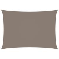 Solsejl 2,5x4,5 m rektangulær oxfordstof gråbrun