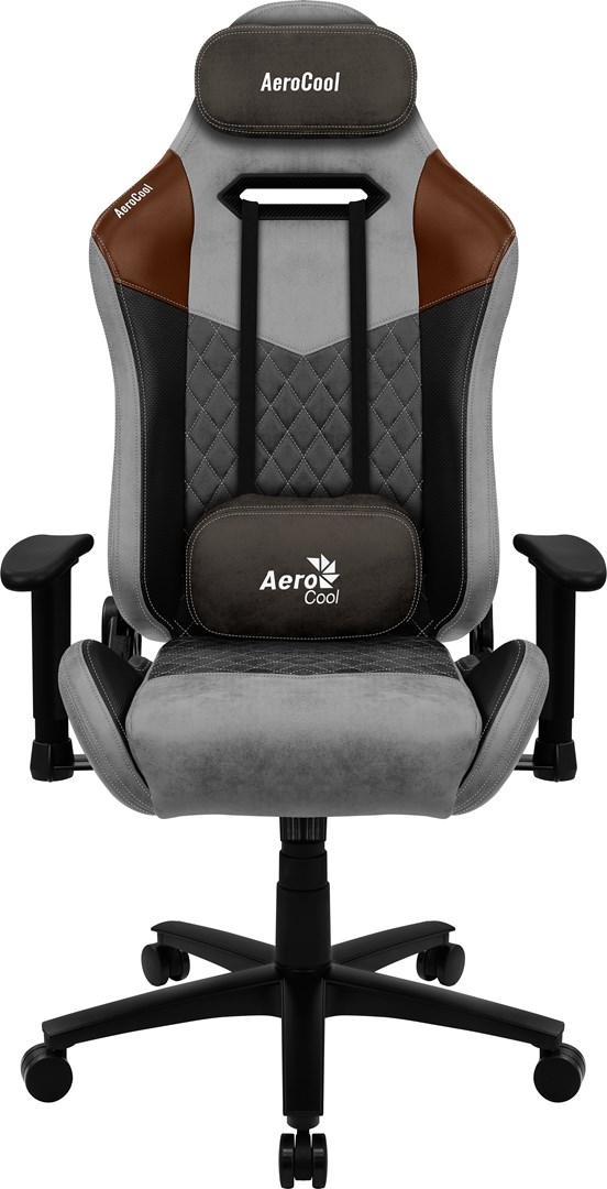 Gamerstol Aerocool DUKE AeroSuede - sort/brun/grå billede