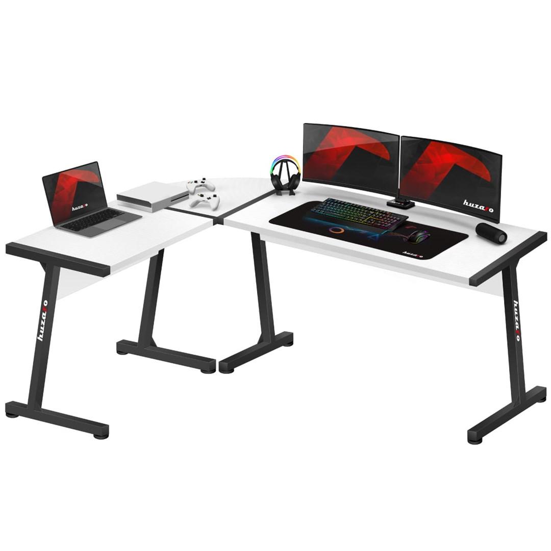 Gaming bord Huzaro Hero 6.0 – hvid L-form billede