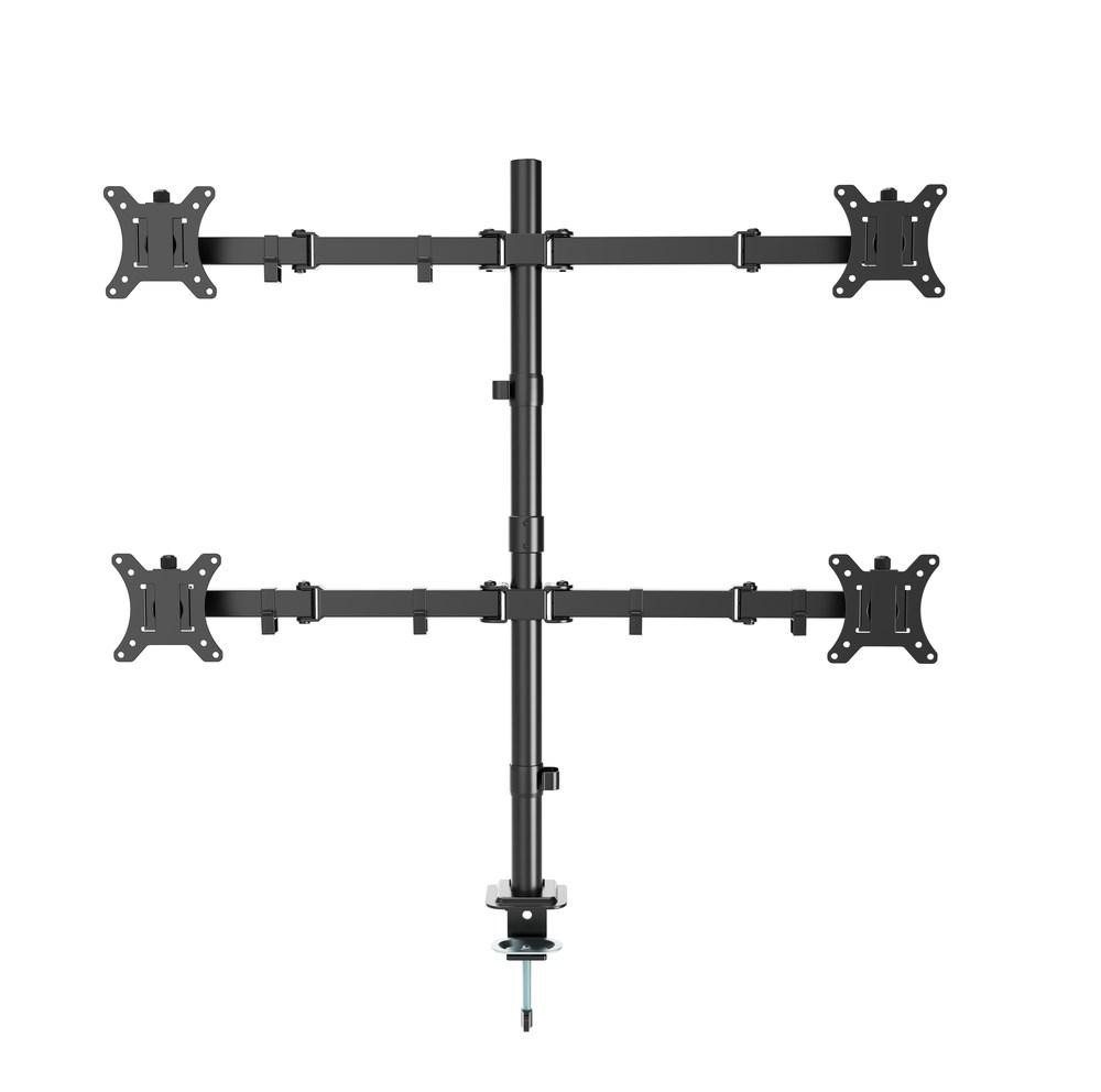 Skærmholder bord – Gembird MA-D4-01, 4 skærme, 13–32”, 10 kg pr. skærm billede