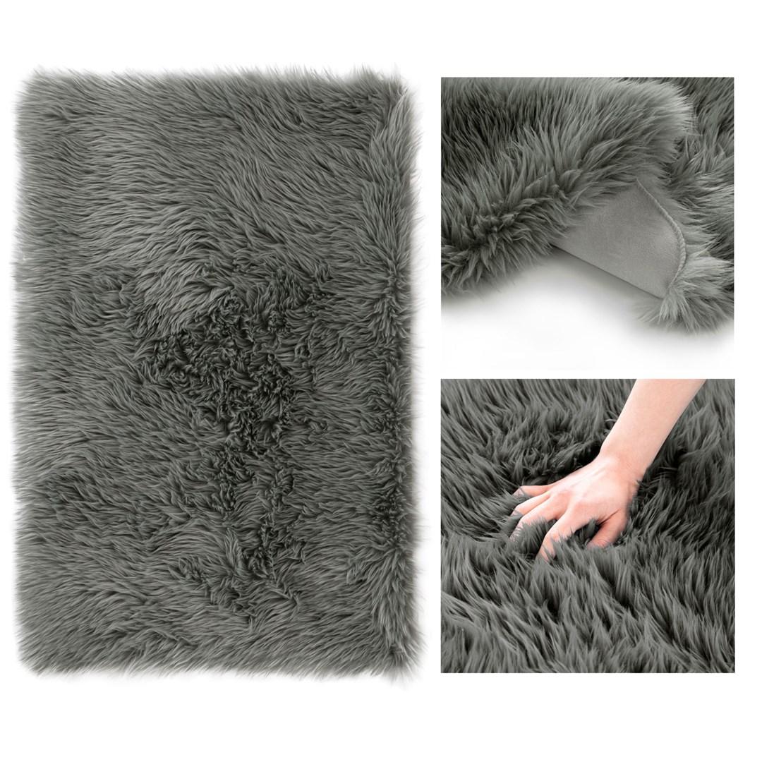 Gulvtæppe AmeliaHome Dokka 60x90 - grafit, moderne billede