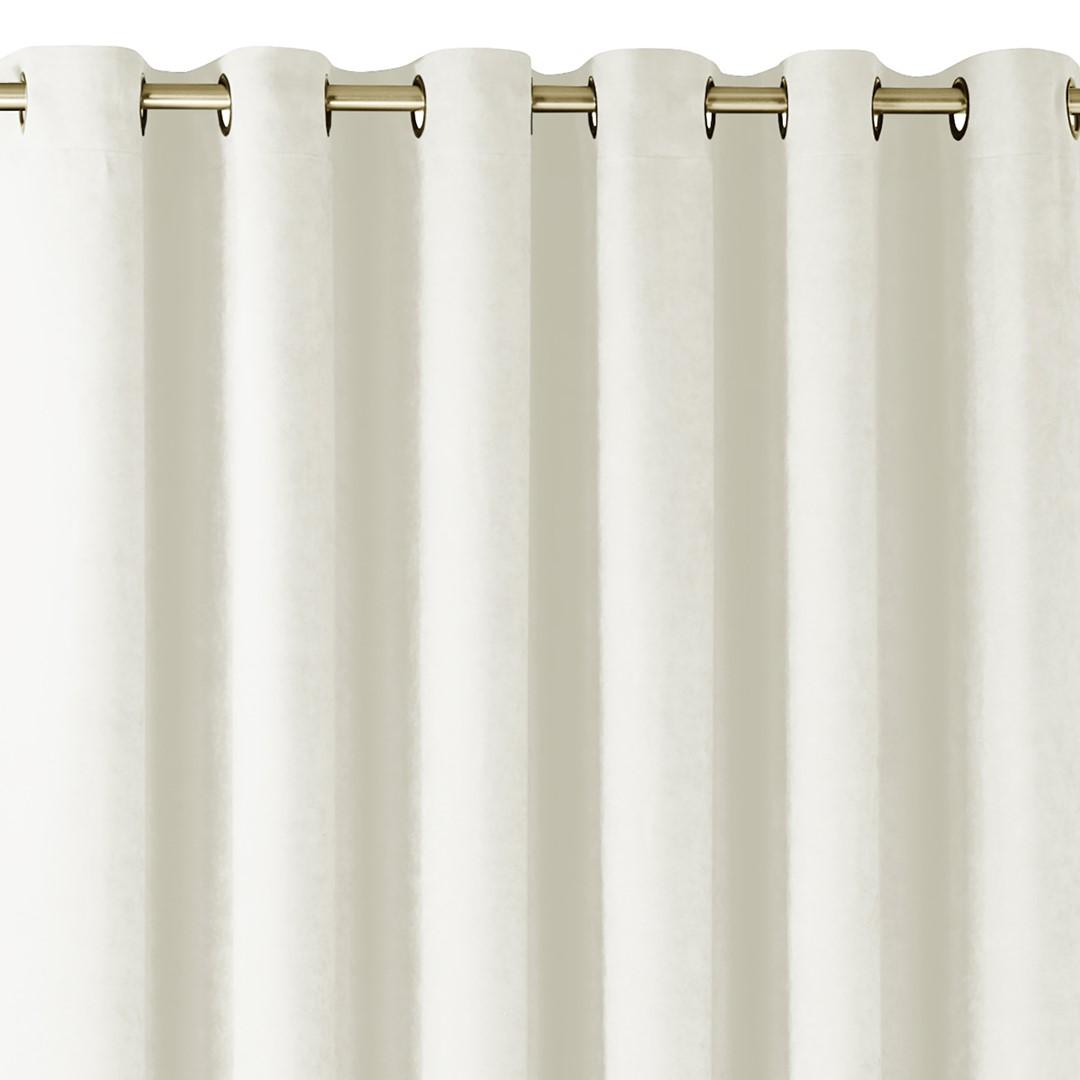 Mørklægningsgardin HOMEDE MILANA - creme, 220×175 cm, chenille, guldøskner billede