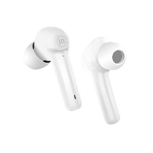 Trådløse in-ear høretelefoner Maxell Dynamic+ med opladeetui – hvid