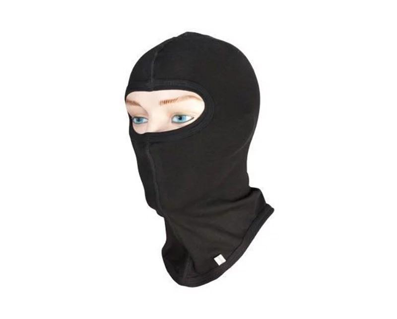 Balaclava i bomuld - Polandex MB-01, sort, one size billede