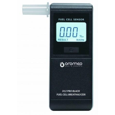 Alkometer oromed X12 Pro Black - kontaktløs med LCD billede