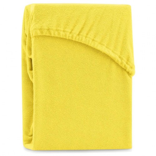 Stræklagen frotte 180–200x200 gul – Amelia Home RUBY