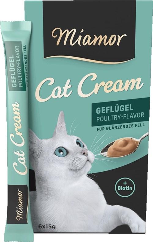 Kattesnack Miamor Cat Cream med fjerkræ - 6Ã15 g billede