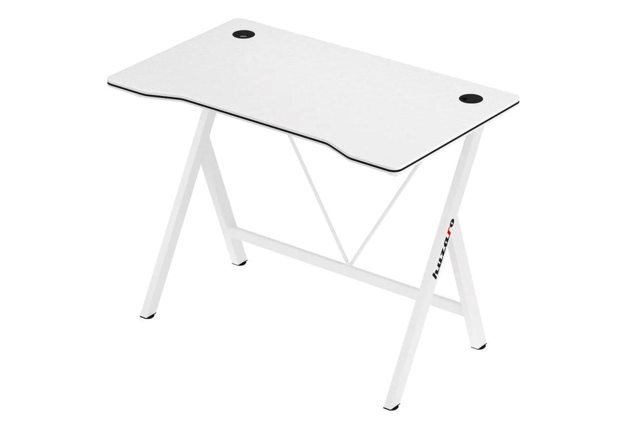 Gaming bord Huzaro Hero 1.4 – hvidt skrivebord billede