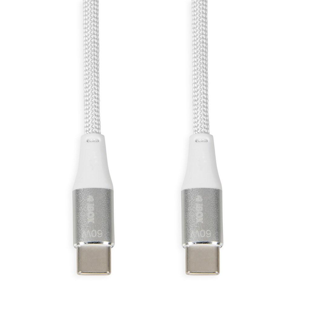 USB-C kabel 60W 1 m – iBox IKUTC, hvid billede