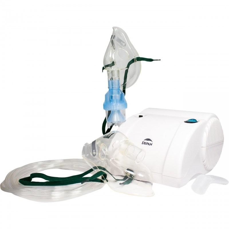 Nebulisator stempelkompressor HELBO med to masker billede