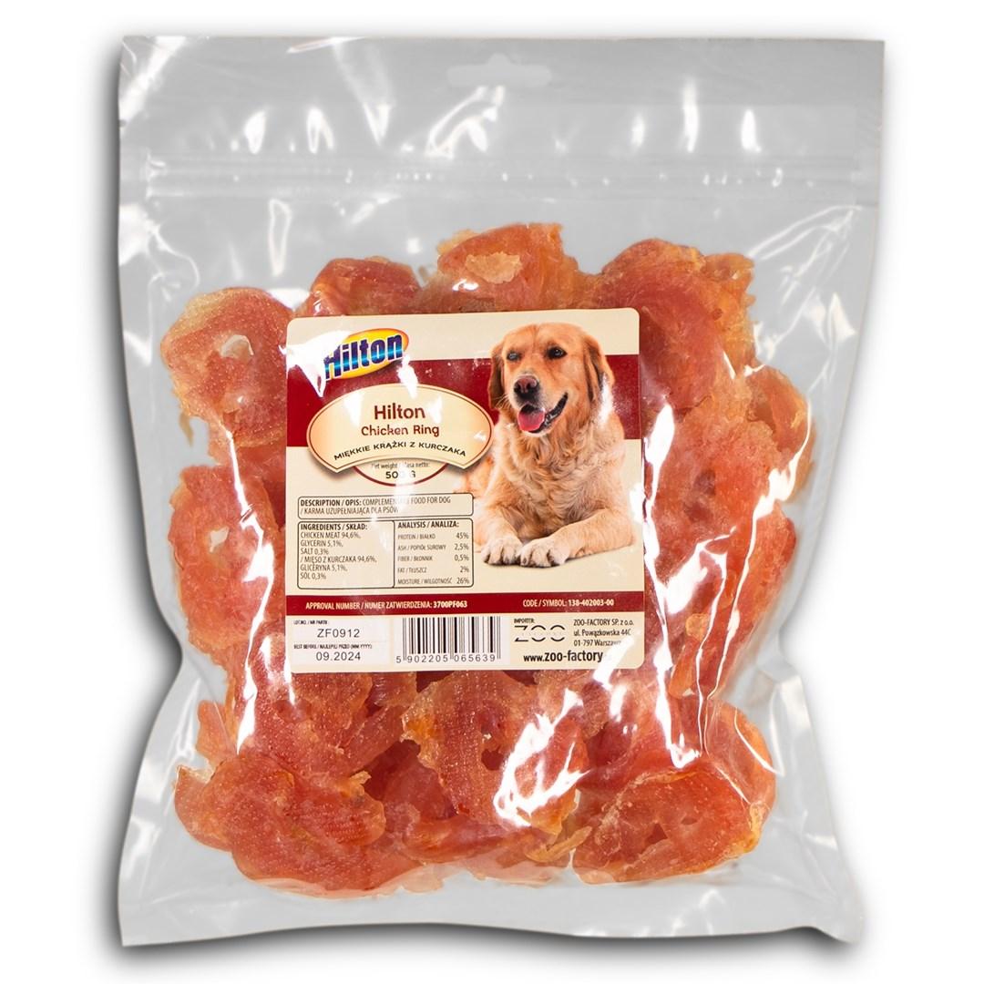 Hundegodbidder kylling – Hilton Soft Chicken Ring 500 g billede