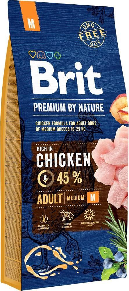 Hundefoder tørfoder Brit Premium by Nature Medium Chicken 15 kg billede
