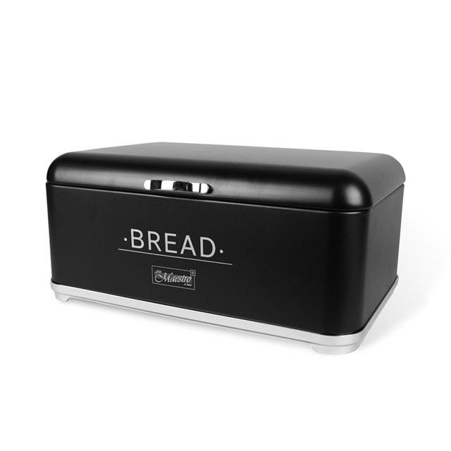 Brødkasse Maestro MR-1677-AR-BL - sort rustfrit stål billede