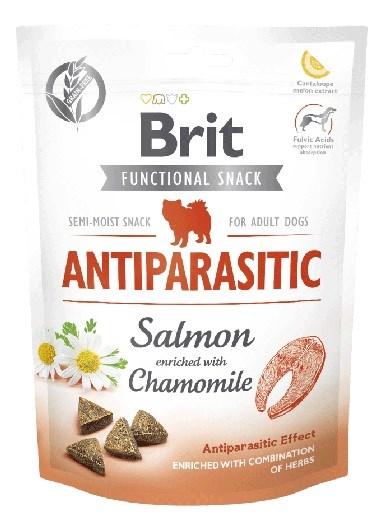 Hundegodbidder Brit Functional Snack Antiparasitic – Laks, 150 g billede