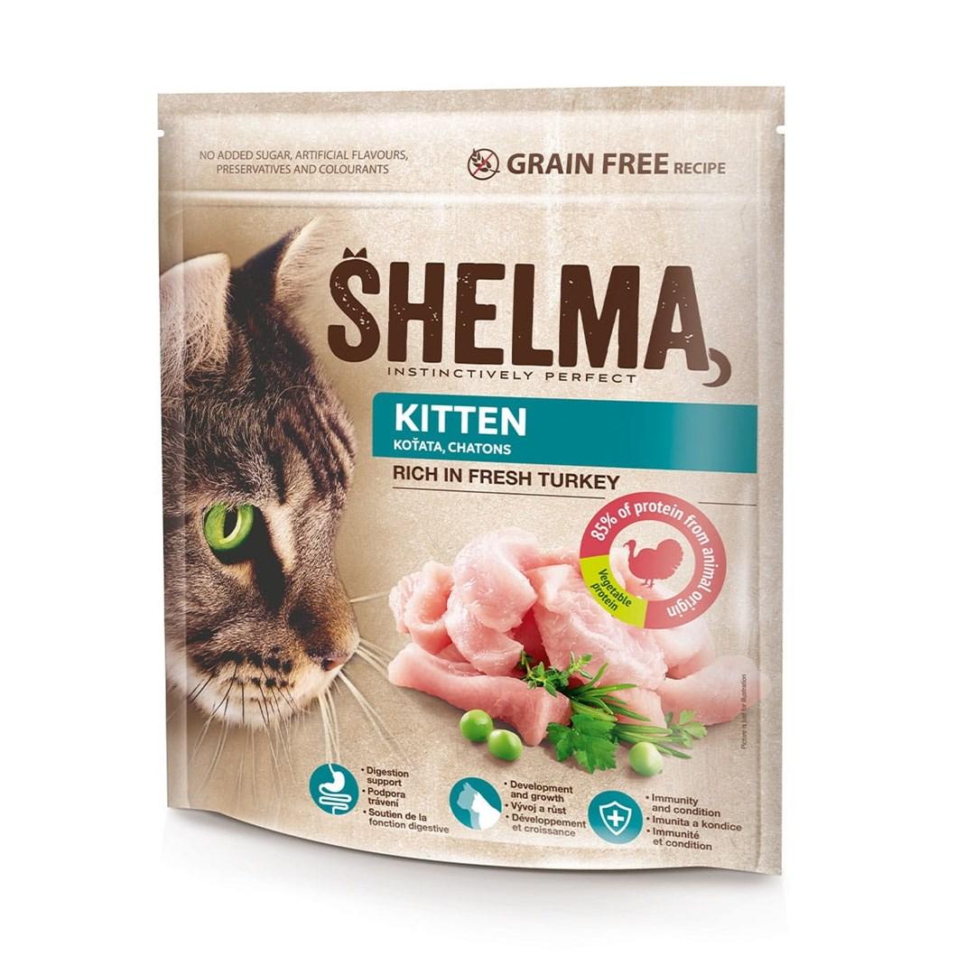 Tørfoder til kattekillinger SHELMA – rigt på kalkun, 750 g billede