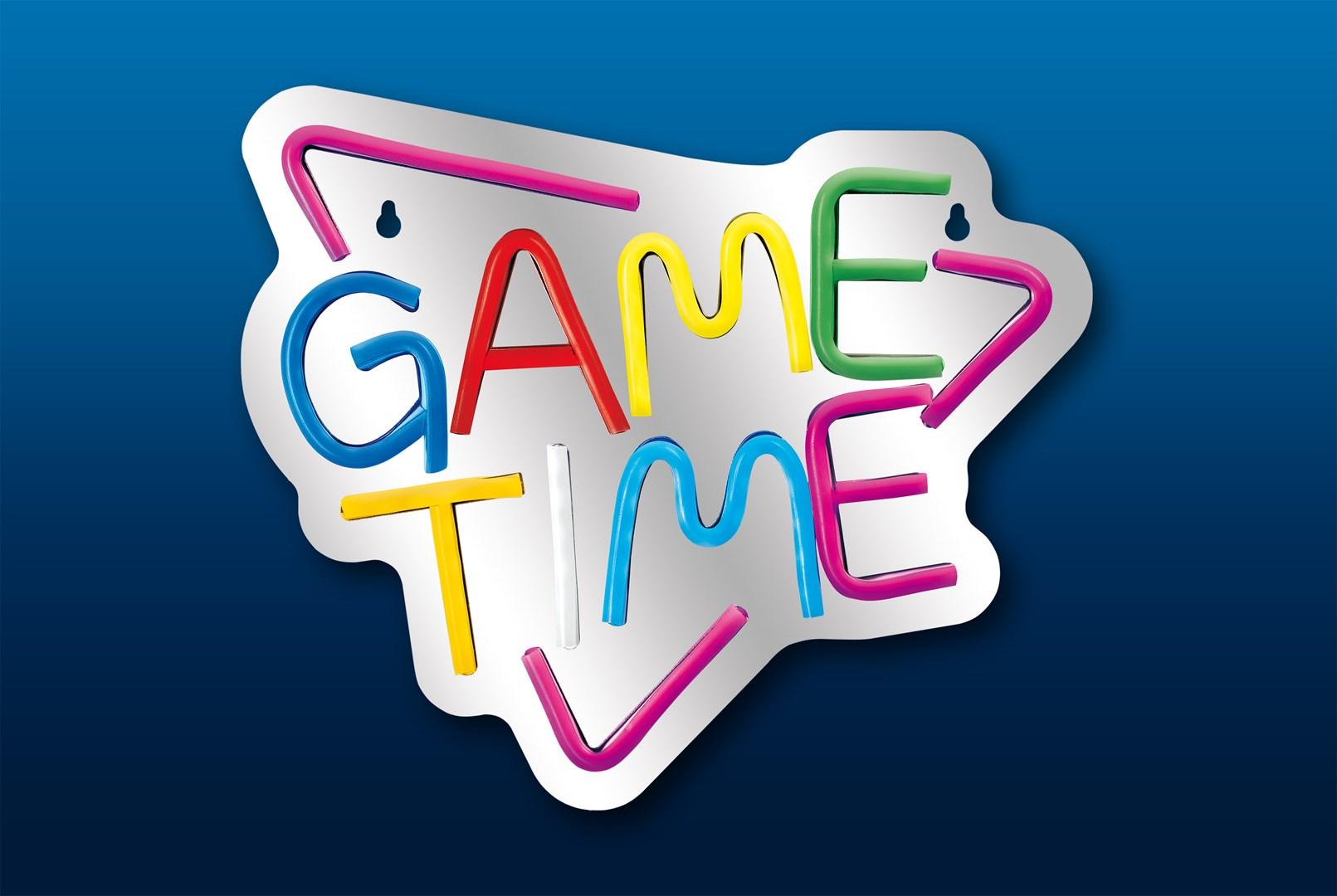 LED neonskilt Activejet - Game Time, multicolor, USB billede