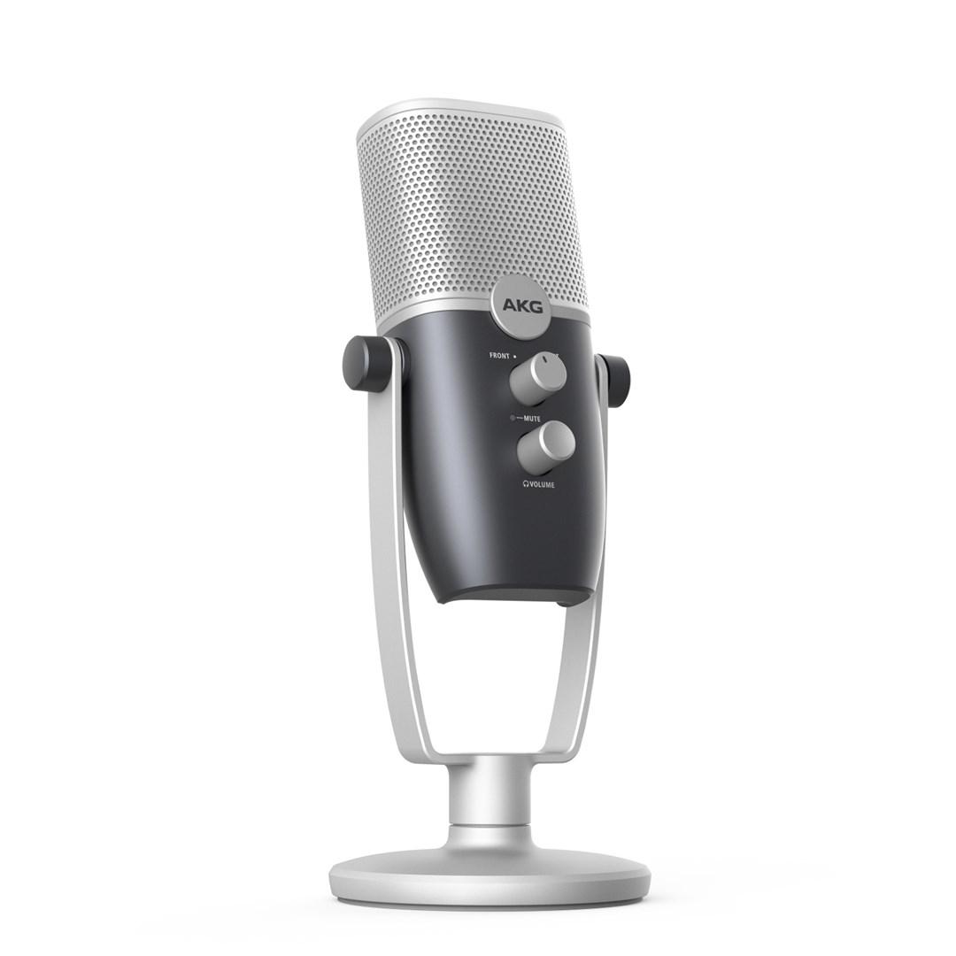 USB kondensatormikrofon AKG Ara – blå/sølv billede