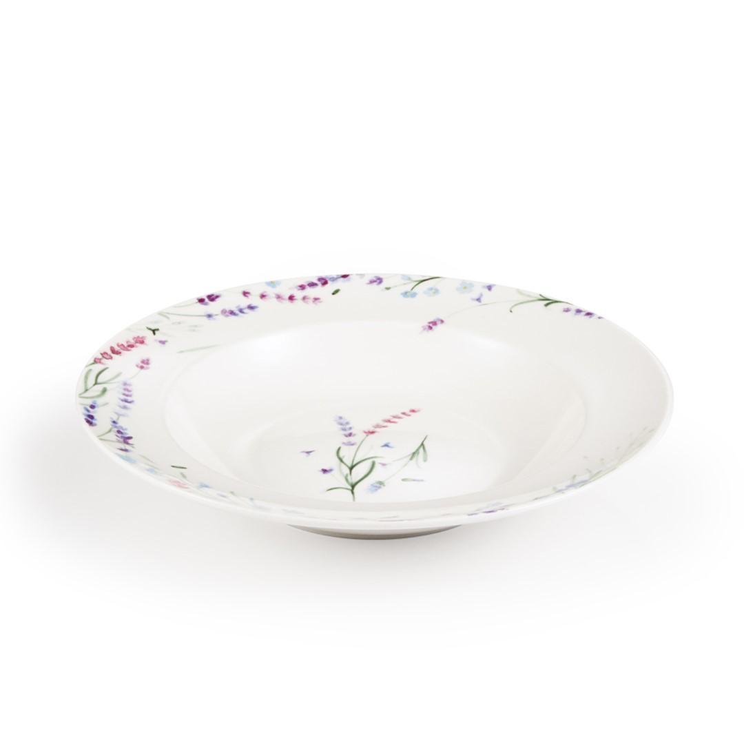 Dyb tallerken porcelæn hvid - Tescoma Provence, rustik billede