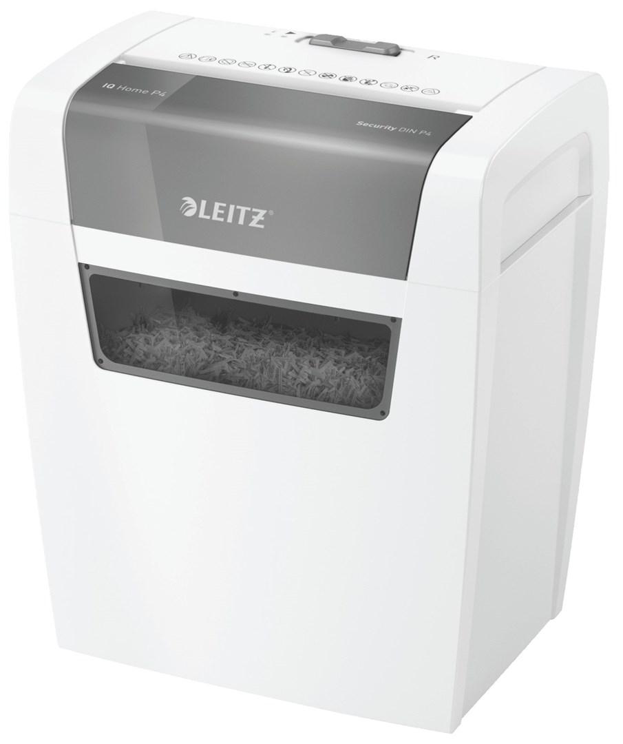 Makulator til hjemmekontor Leitz IQ Home P4 - 6 ark, 15 l, hvid