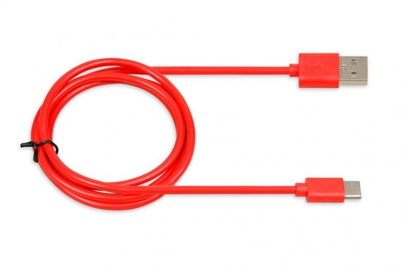 USB-C kabel iBox 1 m – USB 2.0, 2 A, rød billede