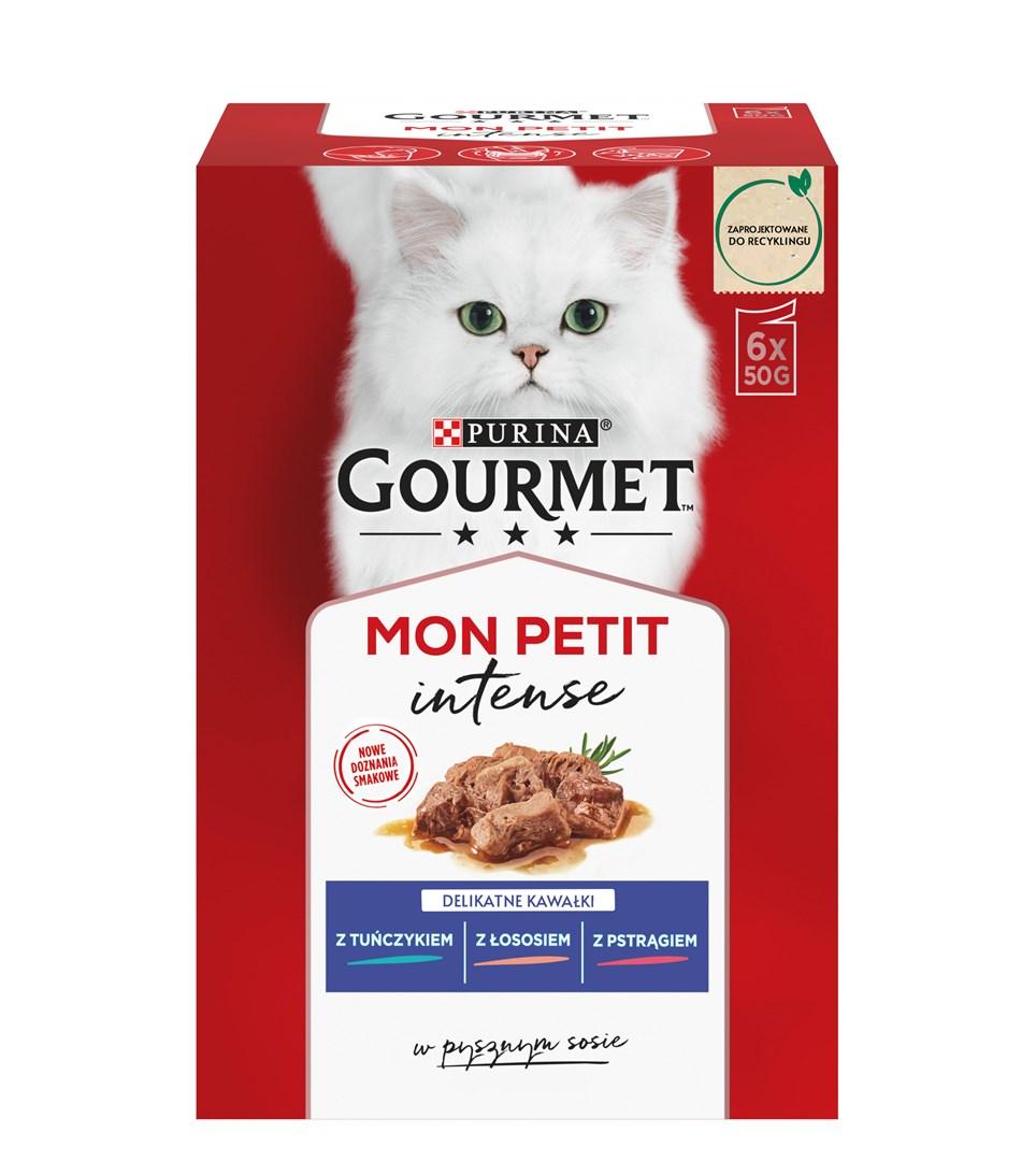 Vådfoder til kat – Purina Gourmet Mon Petit Fish Mix, 6 × 50 g billede