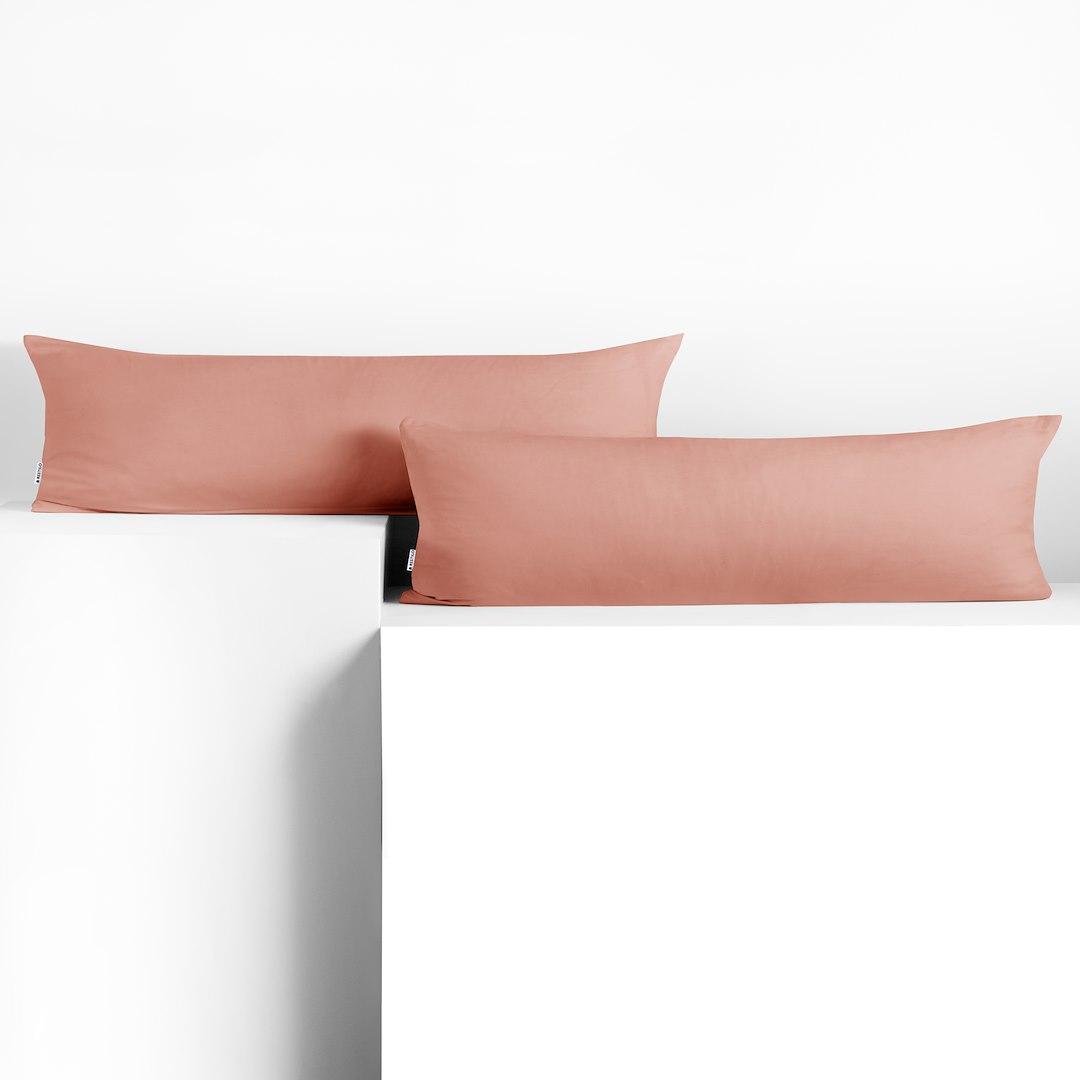 Pudebetræk 40x145 jersey - DecoKing Amber, koral billede