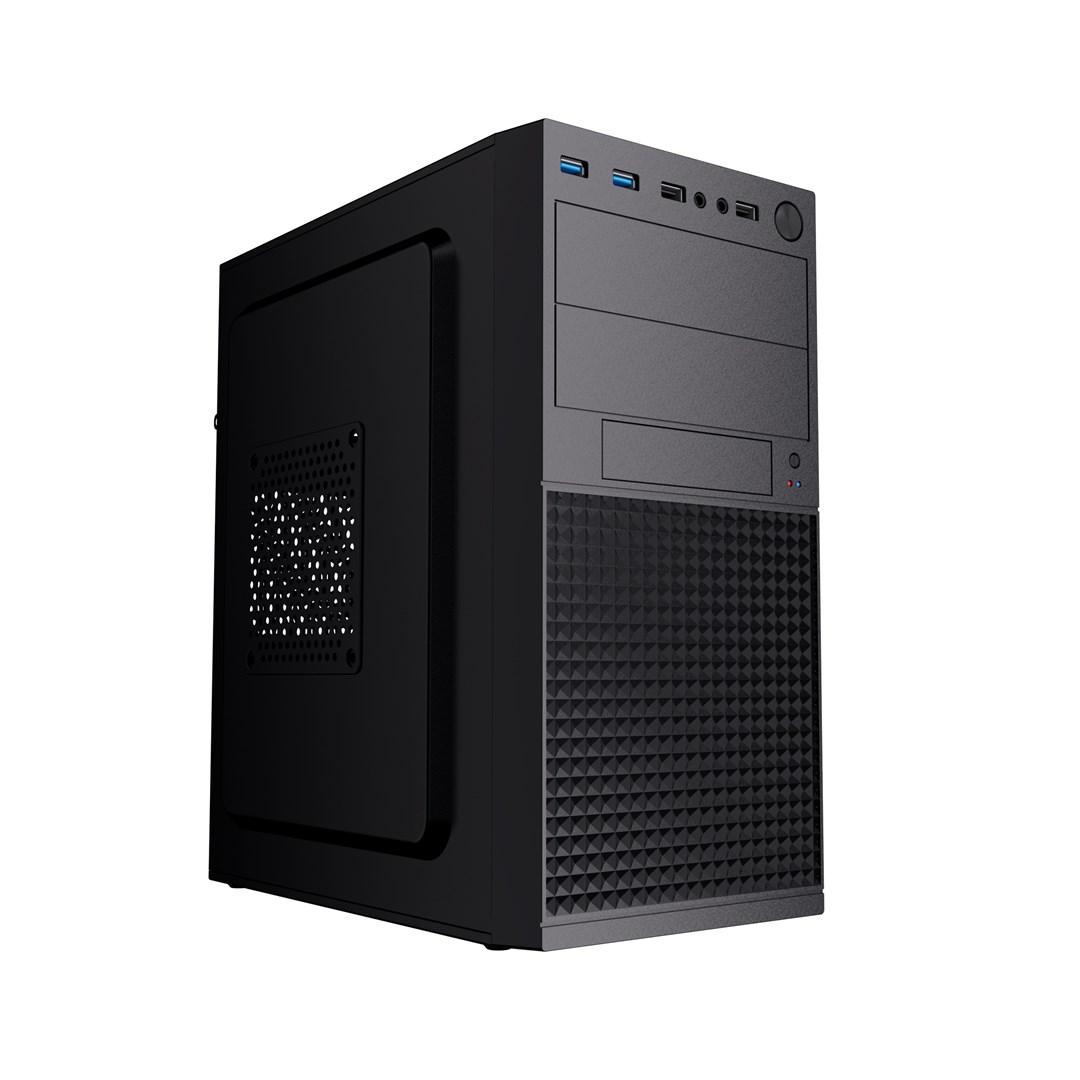 PC kabinet Gembird Fornax K300 mini-tower, Micro-ATX, sort billede