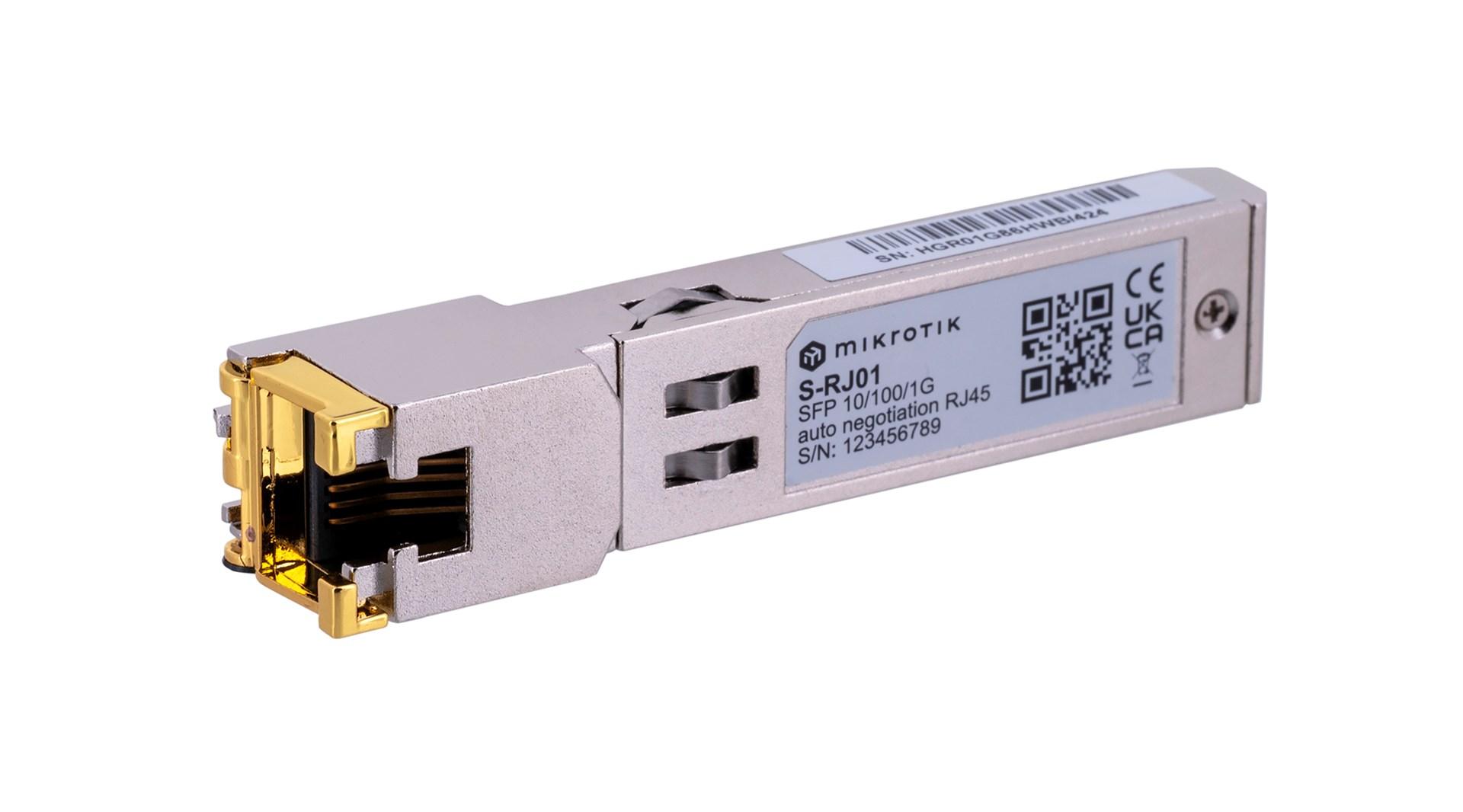 SFP-modul til RJ45 Gigabit – MikroTik S-RJ01