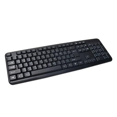 Tastatur med kabel VAKOSS TK-103PK USB – sort (fuld størrelse) billede