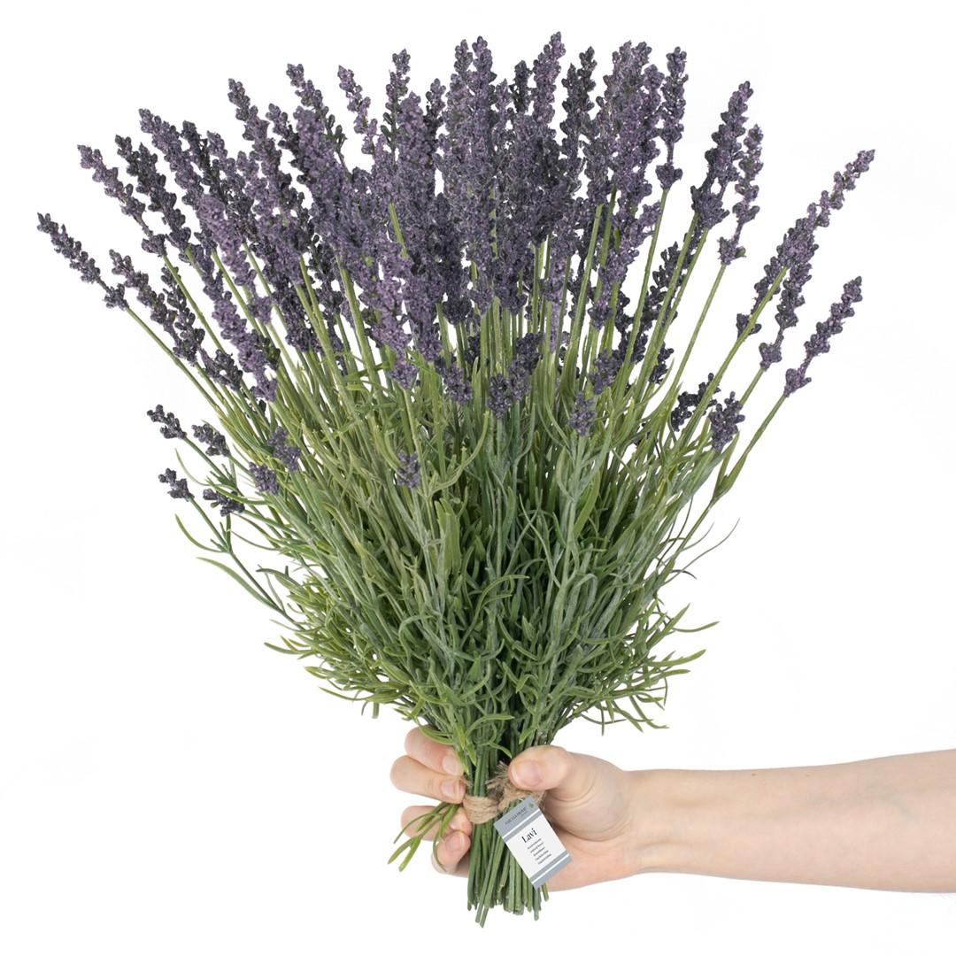 Kunstig lavendel-buket violet - AmeliaHome Lavi, boho stil billede