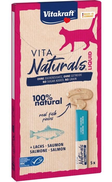 Kattegodbidder Vitakraft Vita Naturals Liquid Laks - 5 x 15 g billede