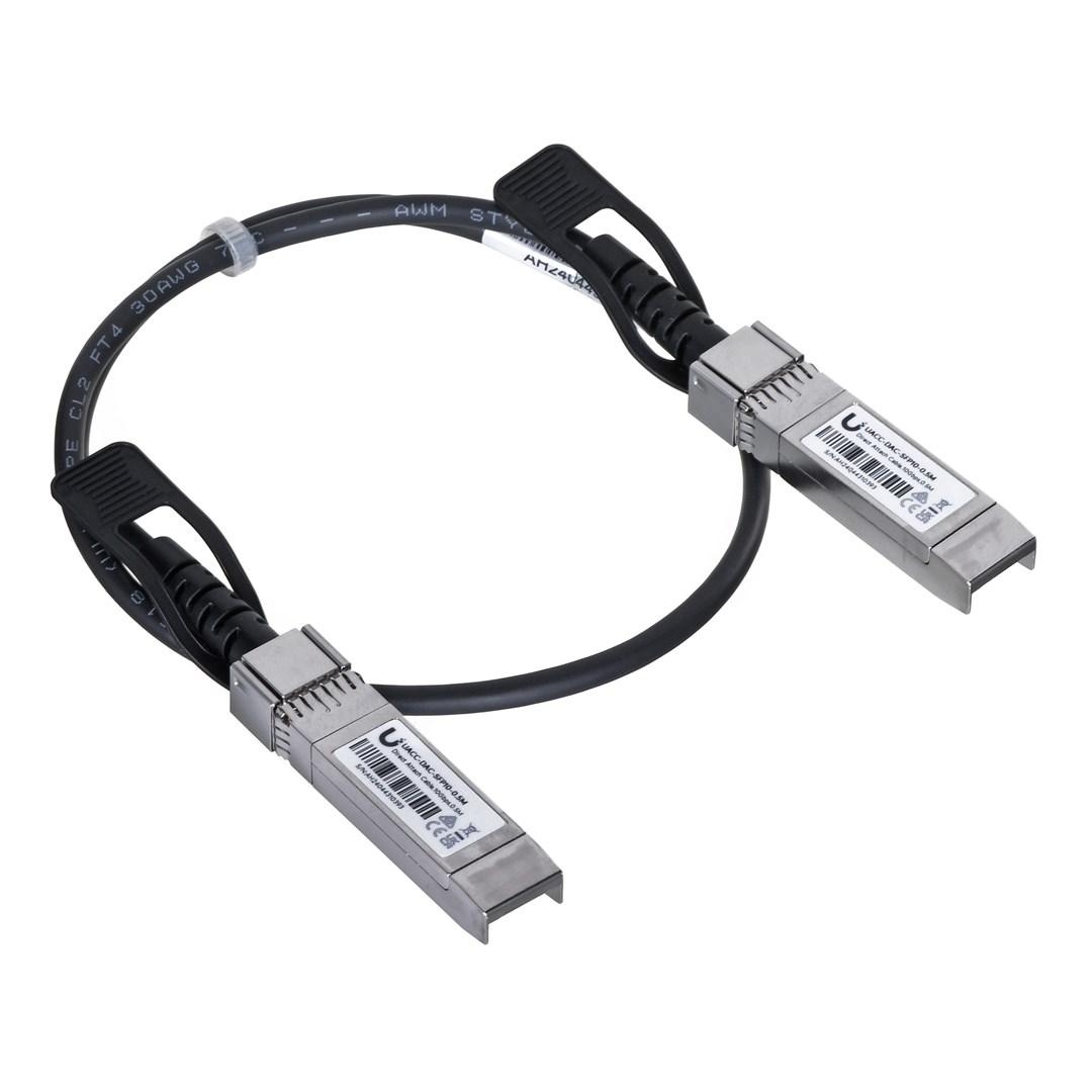 10GBase-kabel til direkte påsætning Ubiquiti UACC-DAC-SFP10-0.5M SFP+ til SFP+ - 50 cm, sort
