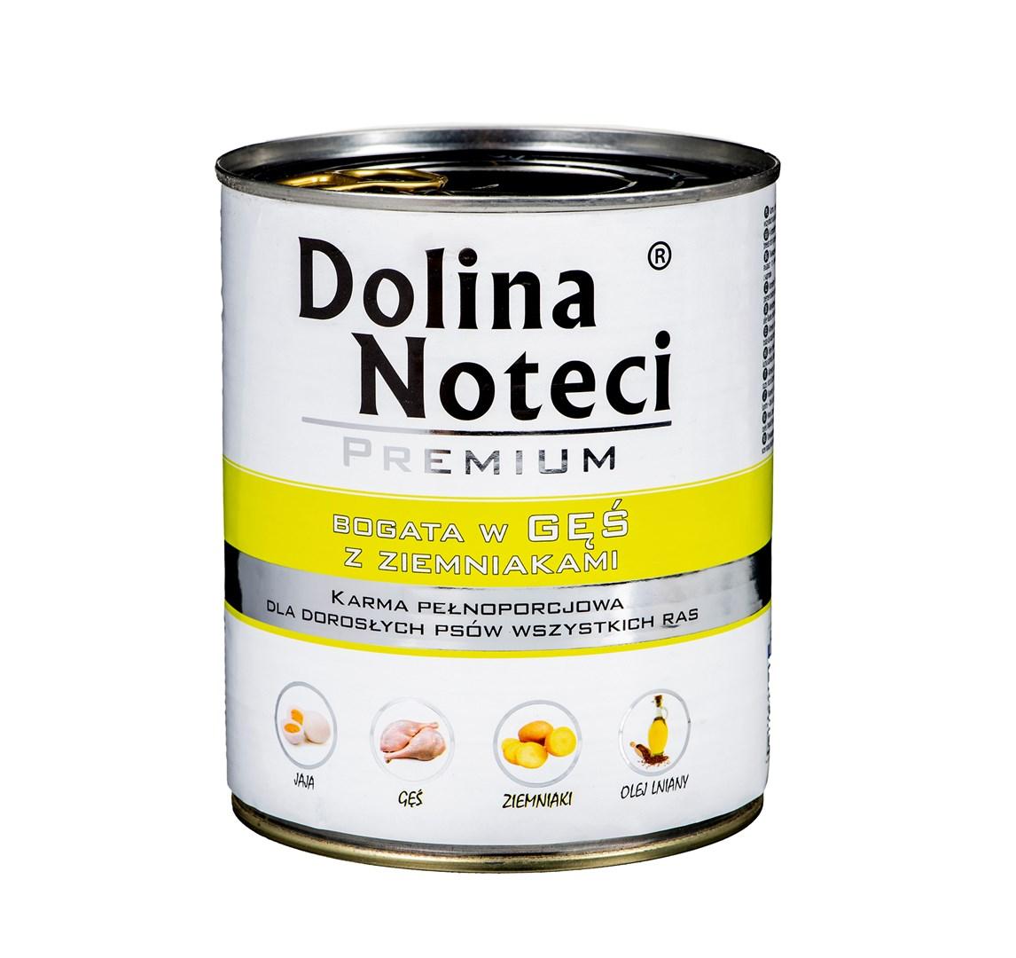 Hundefoder vådfoder Dolina Noteci Premium – rig på gås med kartofler, 800 g billede