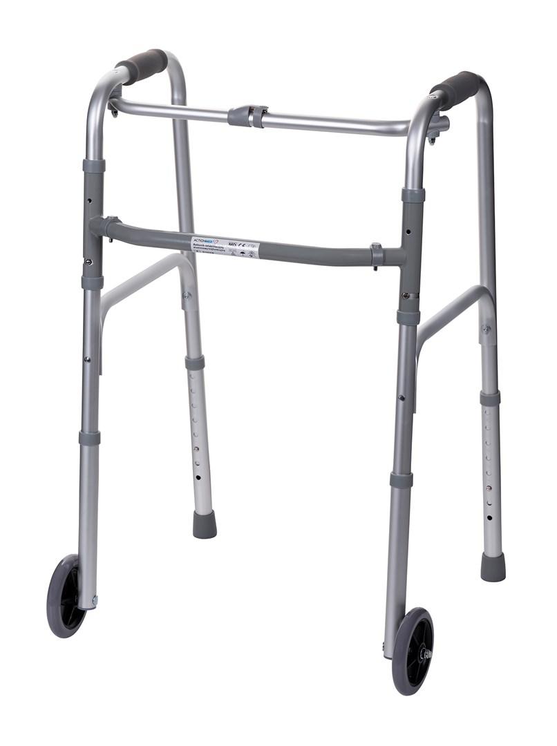 Rollator med 2 hjul ActionMed – aluminium, højdejusterbar billede