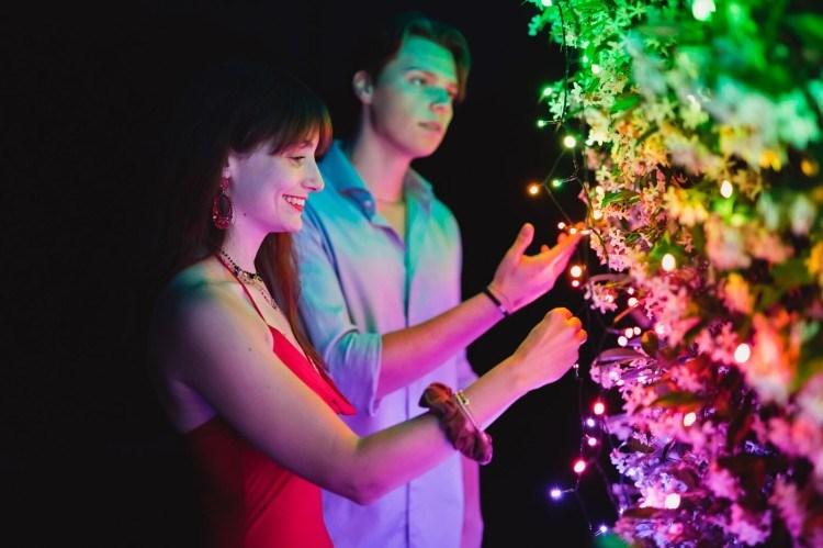 Twinkly 250L 5MM matt+clear flat RGBW lens light string, 8cm lamp spacing, transparent wire, BT+WiFi, Gen II, IP44