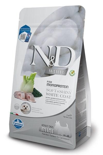 Hundefoder tørfoder Farmina N&D Sea Bass, Spirulina og Fennikel Adult Mini – 2 kg billede