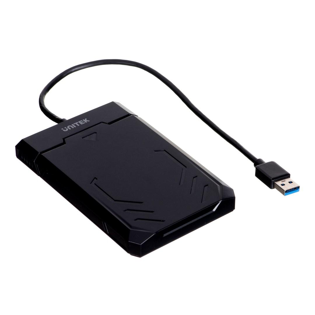 Eksternt harddiskkabinet 2,5" - UNITEK Y-3036, USB 3.2 Gen 1, sort